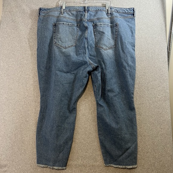 Torrid High Rise Straight Jeans Womens 28 Plus Size Denim Distressed Raw Hem - Picture 4 of 9